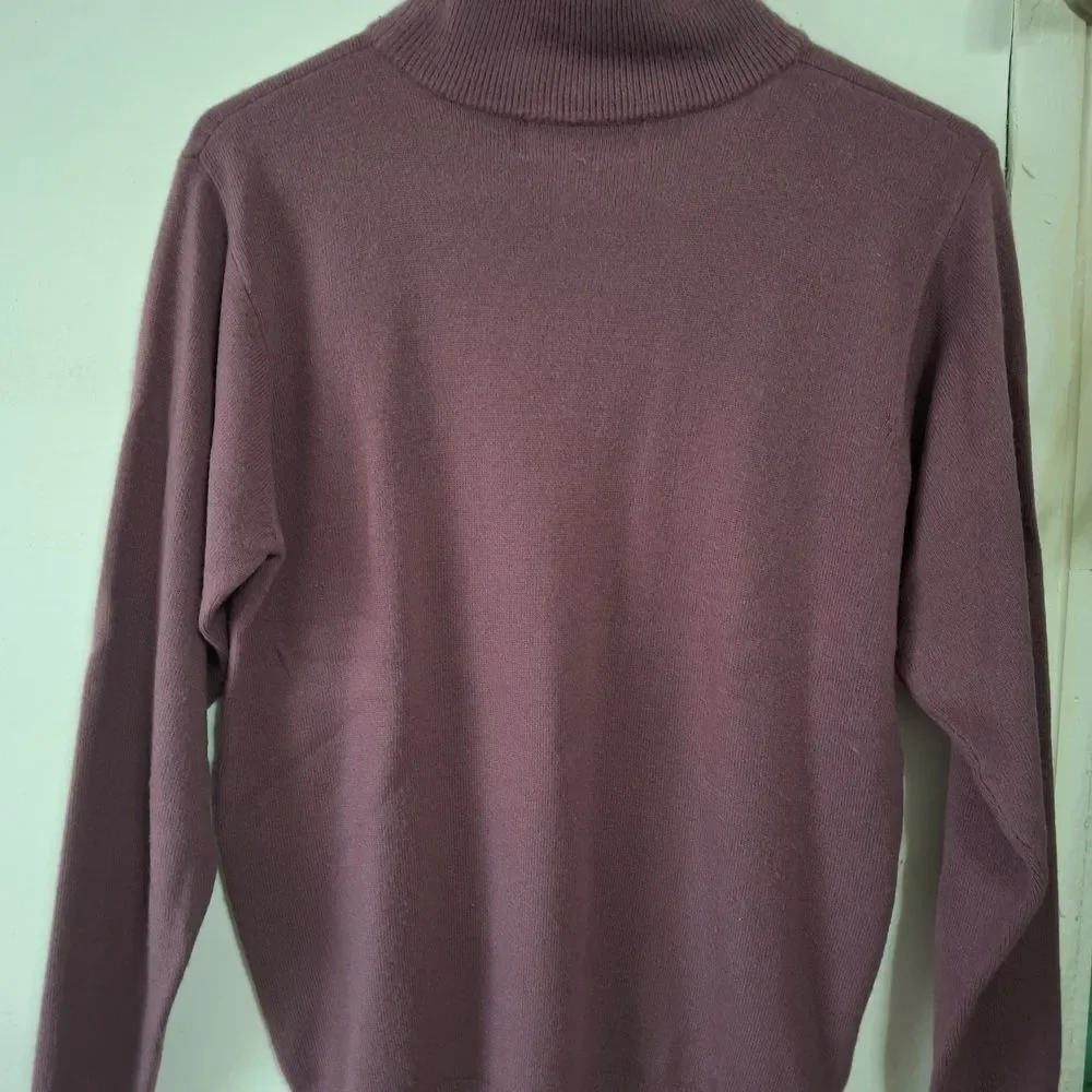 Milano Dusty Purple Turtleneck Sweater (Rox369)